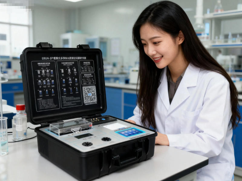 便攜式多參數(shù)水質(zhì)檢測儀使用現(xiàn)場